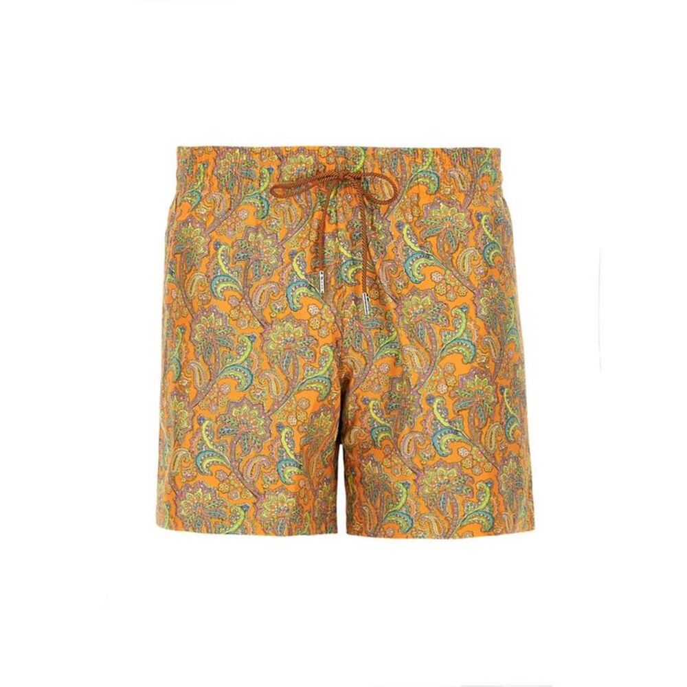 ETRO Paisley Print Swim Shorts Men ORANGE Beachwear